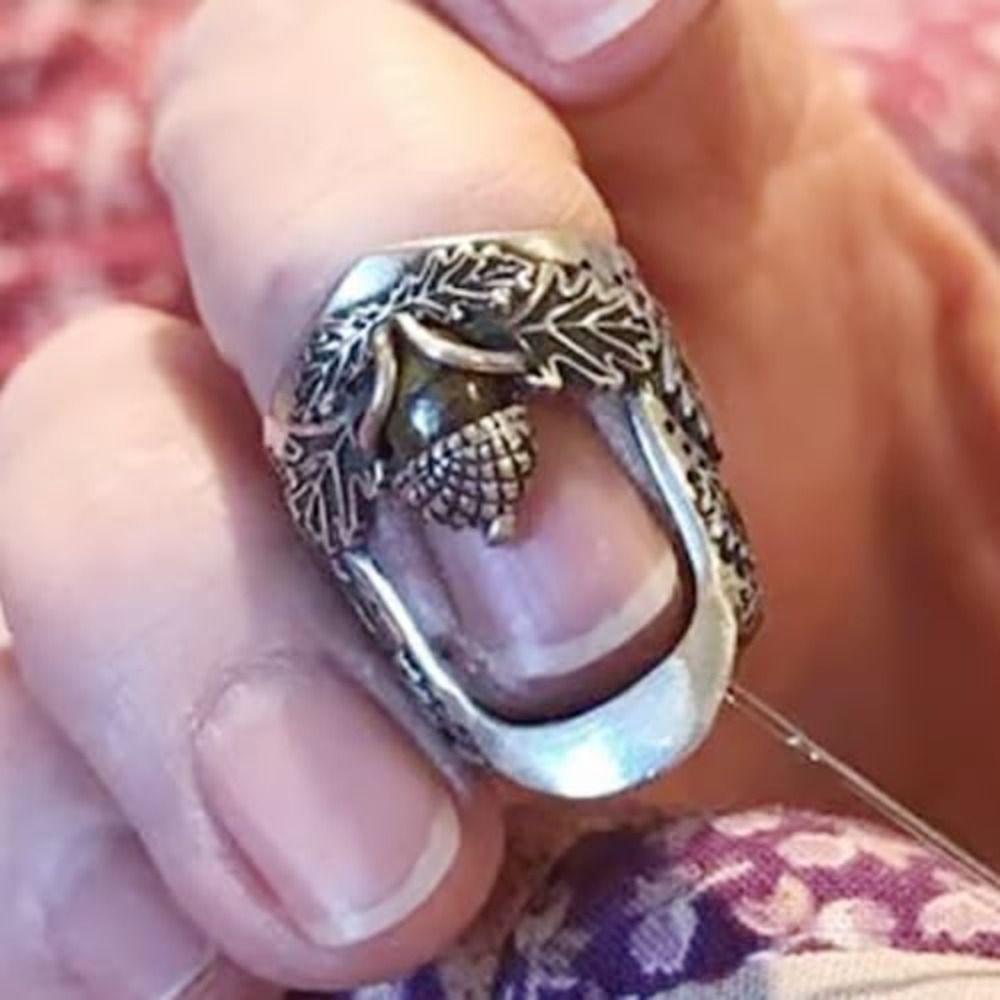 Metal Open Nail Acorn Thimble DIY Craft Embroidery Finger Protector Retro Sewing Thimble Household