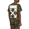 Off-White Мужская футболка с коротким рукавом Camouflage Thorn Arrows OMAA002S188780129901