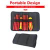 10Pcs/Set Insulated Screwdriver Kit Interchangeable Head Screwdriver with Bag Home and Professional Use Electricians Tools