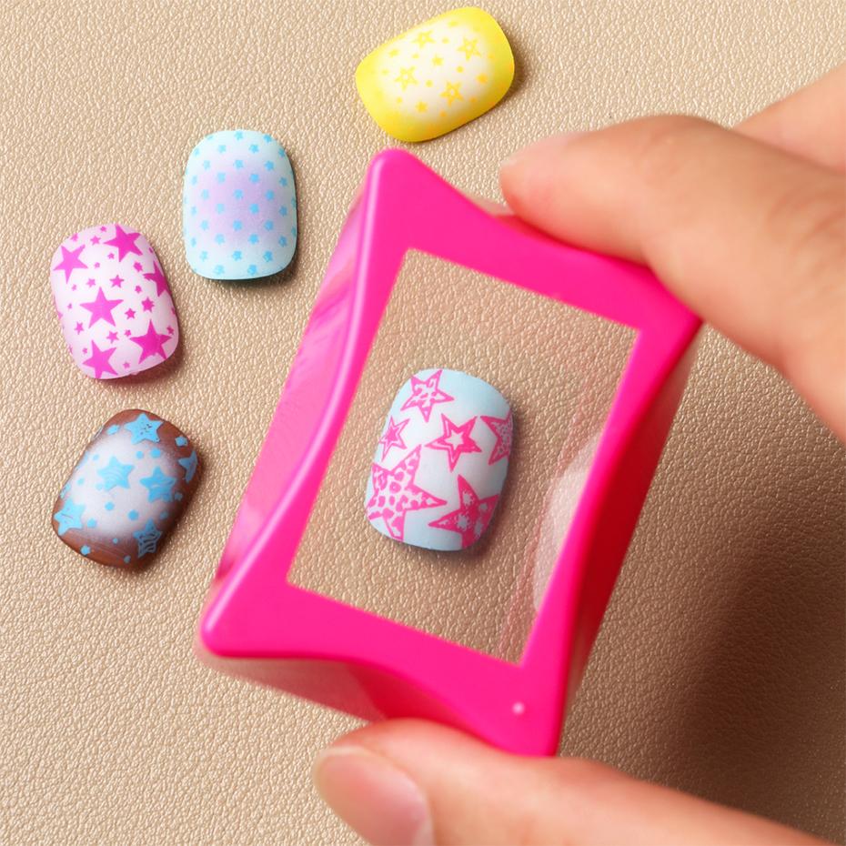 Xiaomi Pink Yellow Erasable Square Clear Nail Art Silicone Stamper with Scraper Soft Nail Transfer Stamping Tool Manicure Supplies