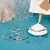 1set 80pcs 8 colors Transparent Electroplate Glass Beads Faceted Oval with Arrows Pattern Mixed color 10x6mm Hole: 1.2mm 10pcs/color