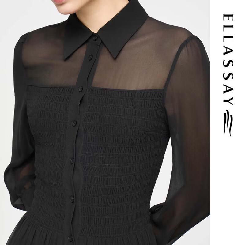 ELLASSAY Элегантное платье с длинными рукавами