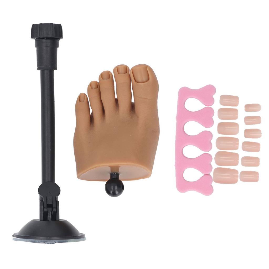 Силиконовая модель стопы для практики нейл-арта, модель стопы для обучения наращиванию ногтей, силиконовая модель половины стопы со ста