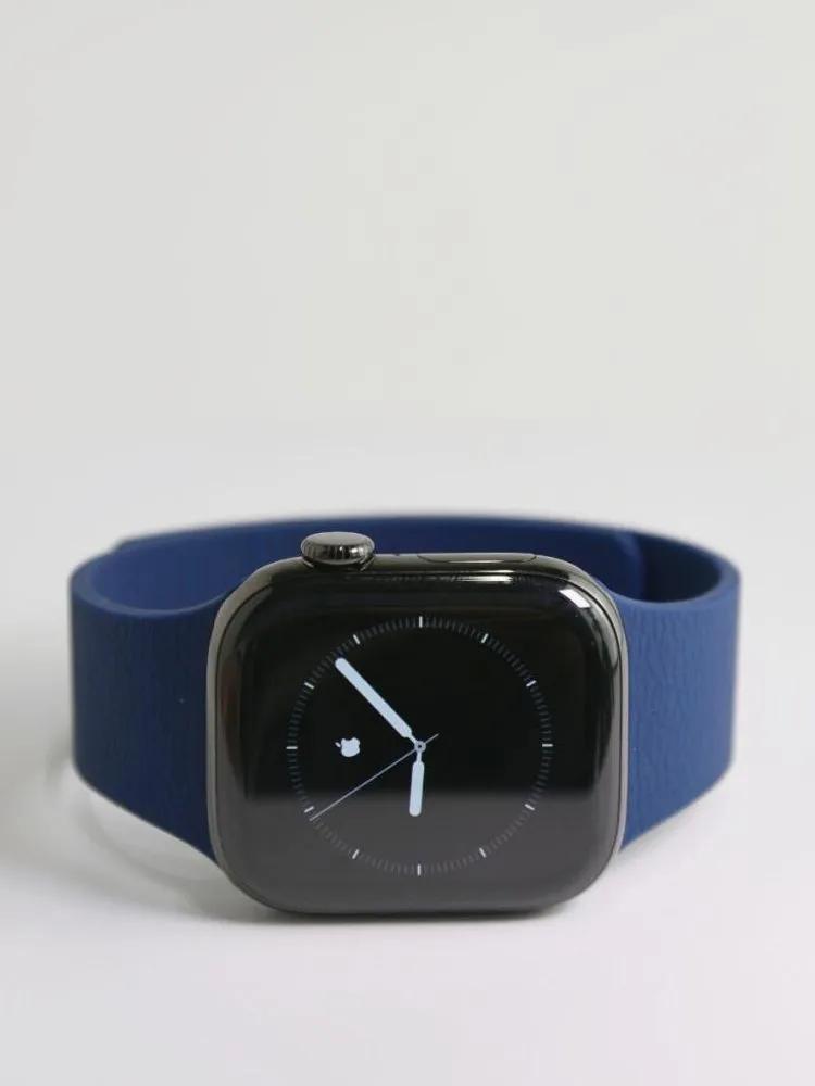 Silicone Magnetic Strap Without Buckle, Suitable For Apple Watch Series 1-9, SE/10, 42-44-45-46-49mm