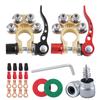 Car Battery Terminal Top Quick Release Disconnect Battery Terminals Copper Wire Lugs Cable Clamp Screw Connection Kit Auto Boat