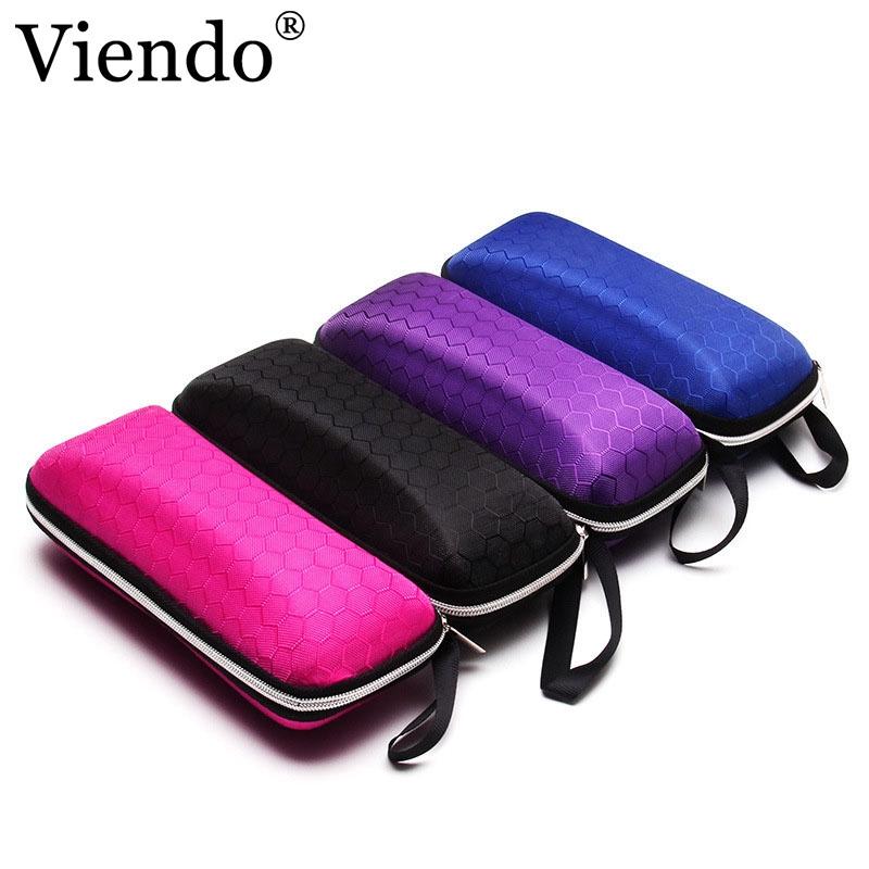 Hot Sale Portable Accessories Eyeglass Cases With Lanyard Zipper Hard Case For Men Women Protective Glasses Case Zipper Box Fashion Gift
