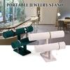 Double-Tier Bracelet Stand Bracelet Watch Jewelry Display Stand Desktop Horizontal Watch Stand for Bedroom Dresser Table