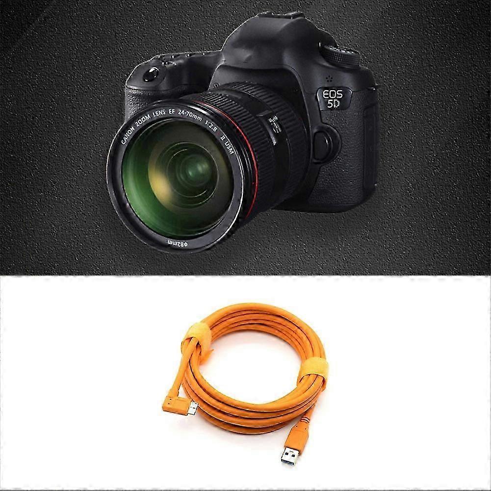 5m USB-C to Micro-B 3.0 Tethering Cable for Canon 5D Mark IV 5DSR 1DX2 for Nikon D850 D5 Camera Tethered Shooting TypeC