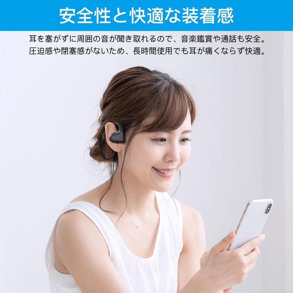 Bone Conduction Smof Waterproof Sports Bluetooth Wireless Running Training Cycling Earphones No Bone Conduction Ultra Fast Bone Conduction Suitable