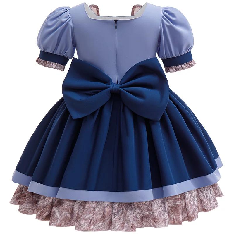 Girl Zootopia 2 Dress Cosplay New Moives Judy Costume Halloween Bunny Cosplay Dress Up Performance Birthday Clothes