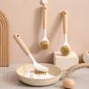 Jianma Brush, Wooden Handle, Pot Washing Brush, Multifunctional Long Handle, Kitchen Cleaning, Non Greasy Pot, Dish, Bowl Brush