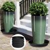 5Pcs Heavy Duty Plastic Plant Saucer Tray Flower Pot Water Tray Indoors Outdoor Corrosion-resistant Plant Water Tray