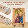 Grandpa & Me Wood Photo Frame - 4x6 Grandpa Picture Frame With A Stand, Father's Day, Grandfather Gifts, Best Grandpa Ever, Home Decoration &