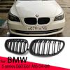 Новый вид автомобильной решетки, передняя глянцевая 2-линейная двойная решетка для BMW 5 серии E60 E61 M5 520i 535i 550i 2003-2010