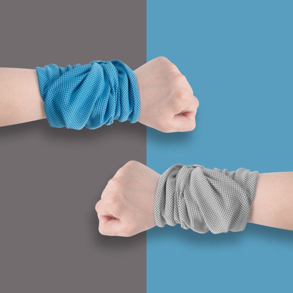 Polyester Fiber Sports Wrist Sweat Towel Quick Dry Cooling Towel Fitness Camping Running