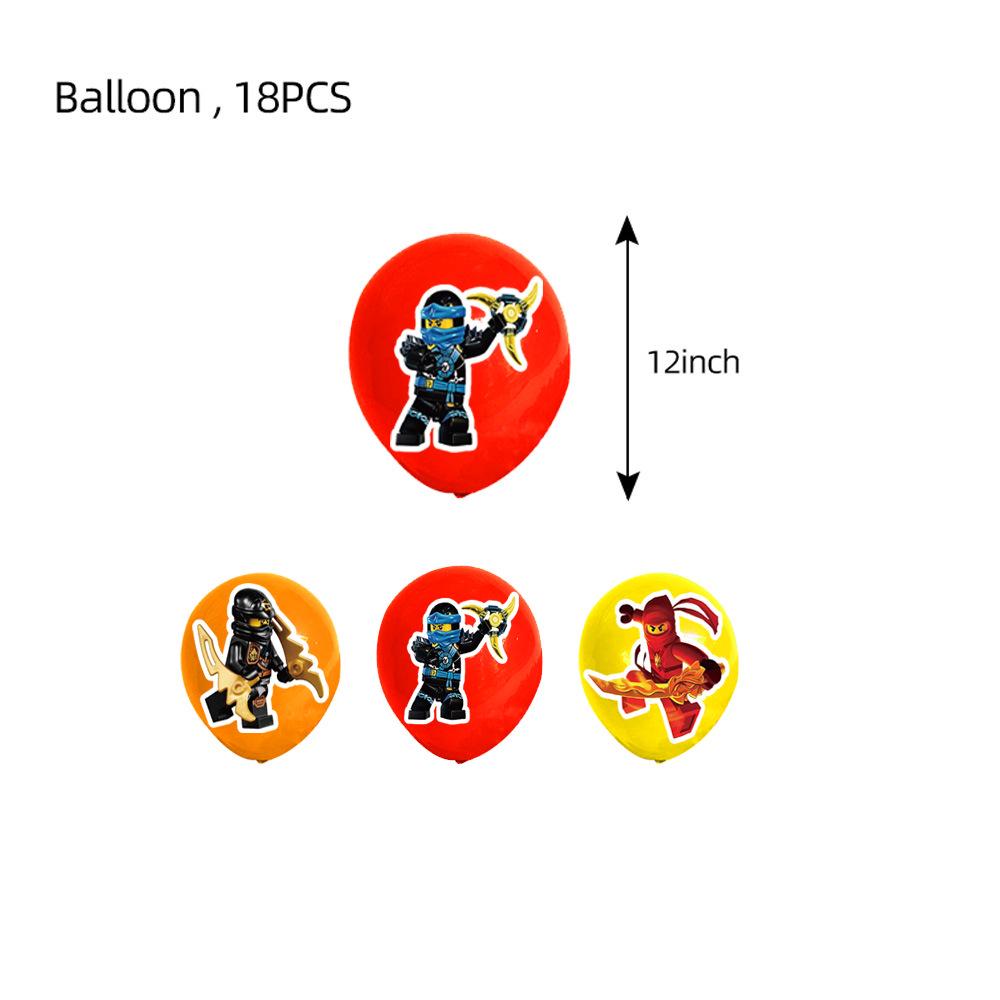 Набор тарелок и стаканов для детской вечеринки в стиле Ниндзяго