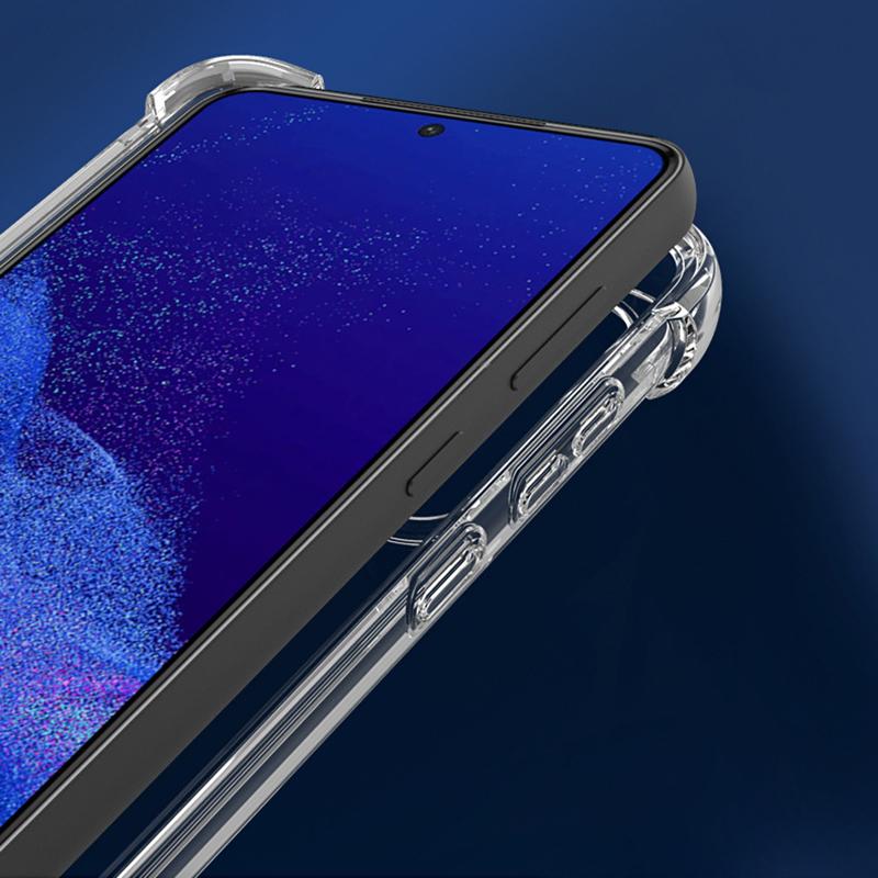 Гибридный противоударный чехол из ПК+ТПУ для Samsung Galaxy S25 Edge S24 S23 S21 FE S22 Ultra Plus S25+ Прозрачная жесткая задняя крышка Мягкий чехол