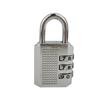 Combination Lock Waterproof 3 Digit Padlock Zinc Alloy Luggage Lock for Gym School HomeSilver