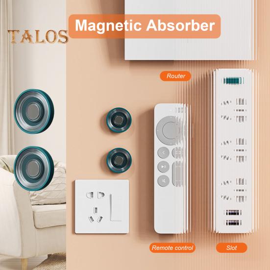 2 пары магнитных держателей для пультов дистанционного управления, настенное крепление, экономия места, защита от потери, непробиваемая стойка для пульта дистанционного управления телевизором для гостиной