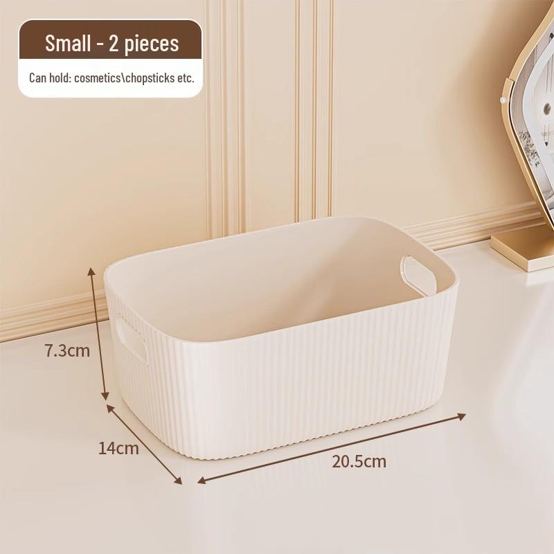 Desktop Storage Box: Rectangular Organizer for Cosmetics, Snacks, and Sundries