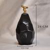 Скульптура Золотое Яблоко Черная Груша Керамические Аксессуары Домашний Декор Стола Гостиной Магазин Офис Статуэтка Украшения