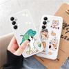 Мягкий силиконовый чехол с рисунком кота для Samsung M35 A55 S24 Xiaomi Redmi Note 13 Poco C65 iPhone 15 Huawei Honor Realme Camera Защитный противоударный чехол