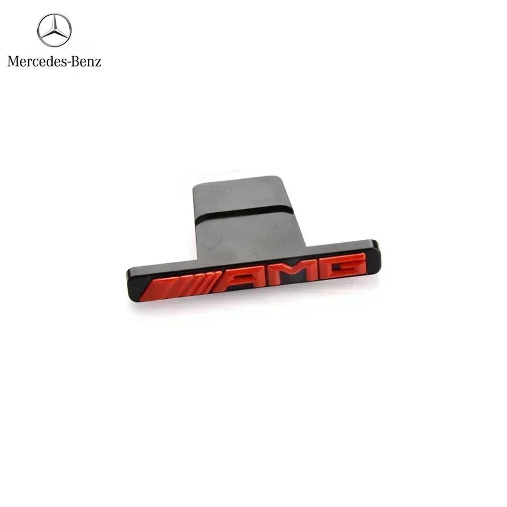 CUVJF1 3D ABS Mercedes Benz Logo AMG Grill Emblem Badge For Mercedes GLC G Class W204 W205 W212 W213 GT Model AMG Sticker Accessories