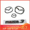 2025 Горячий Пластиковый Передний Значок Багажника Автомобиля для Mazda 3 Логотип Значок Рулевого Колеса 3D Наклейка на Кузов Заменяемая Задний Хвост Декор для Модификации