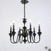 French Retro Mid-Century Black Chandeliers for Bedroom, Living Room, or Restaurant