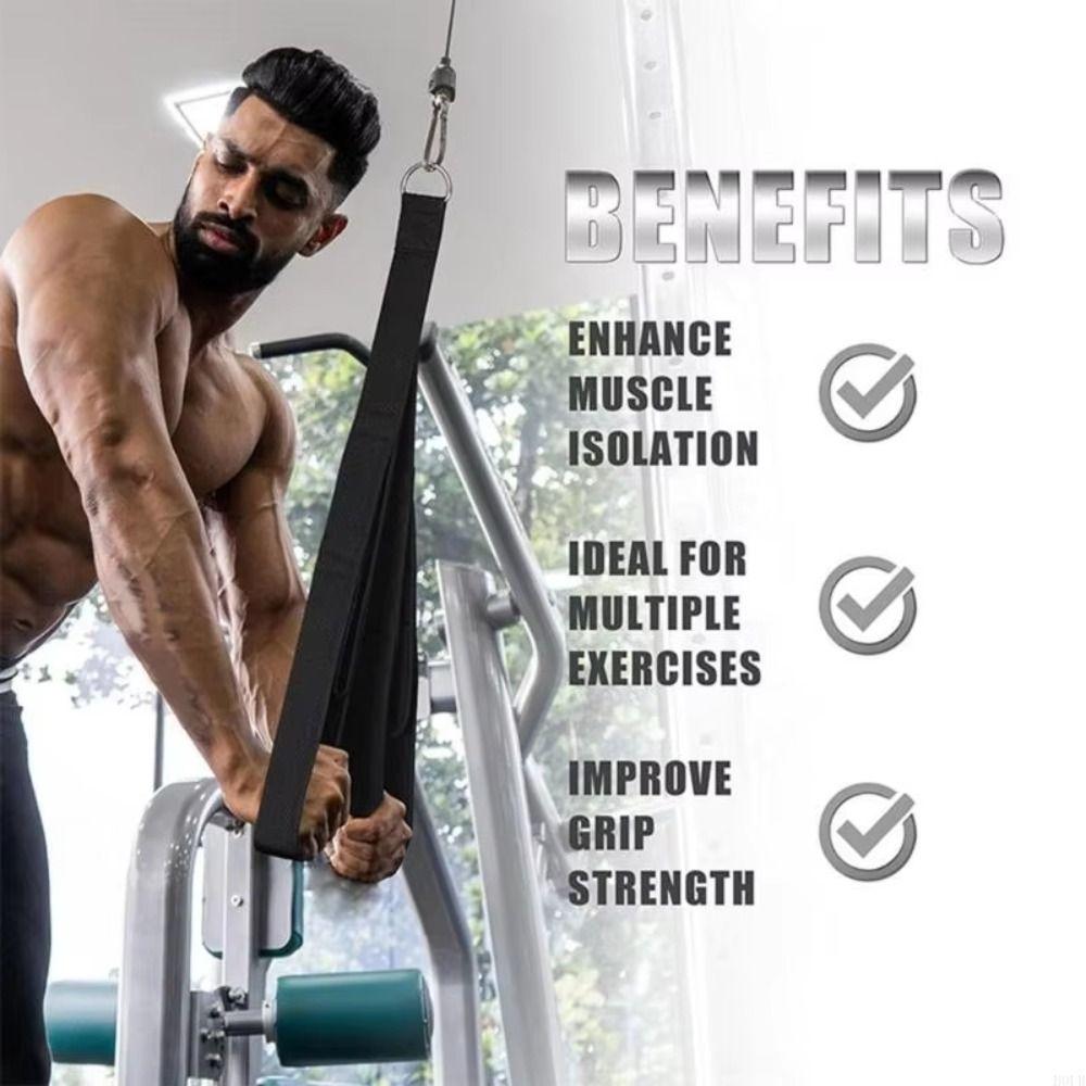 Anti-Slip Arm Strength Rope Muscle Training Pull Down Rope Long Triceps Strap Facepulls/Push Downs
