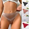 1Pc Lingerie Seamless Briefs Lace Women Knickers Nylon Underwear Panties Thong Satin Silk
