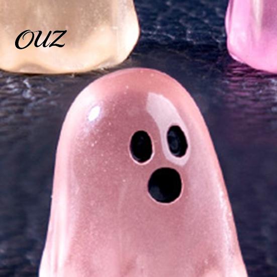 Halloween Ghost Ornament 20/50/100Pcs Glow-in-the-dark Figurine Mini Cartoon Resin Glowing Statue Luminous Miniature Desktop Decoration Festive