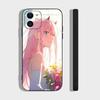 Чехол для телефона Zero Two Animation DARLING In The FRANXX для IPhone 17 Air 16 15 14 13 Pro Max 11 12 Черный силиконовый чехол