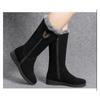 Женские зимние ботинки, короткие сапоги на низком каблуке, сохраняющие тепло, ботильоны, нескользящие женские длинные сапоги