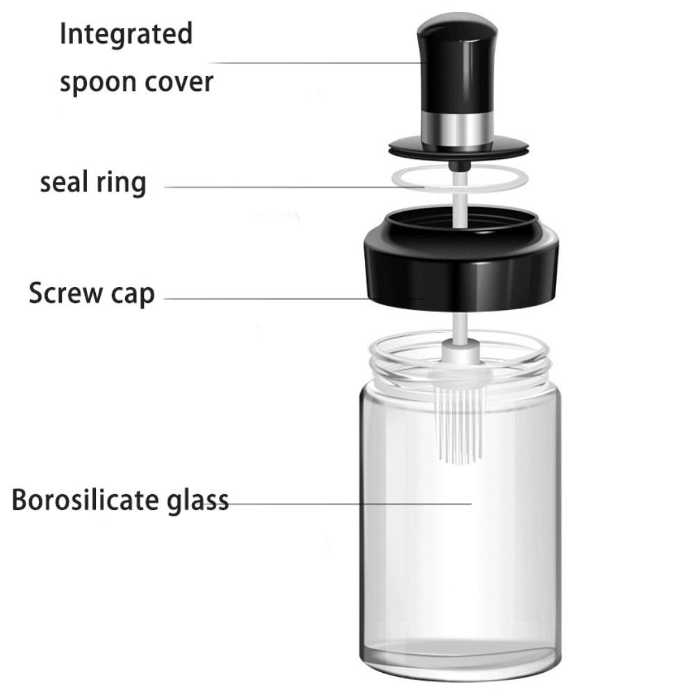 Стеклянные пластиковые стеклянные бутылки для приправ, прозрачная бутылка для перца, новые контейнеры для специй, кухня