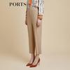 Ports Женские повседневные брюки слим-фит цвета олененка