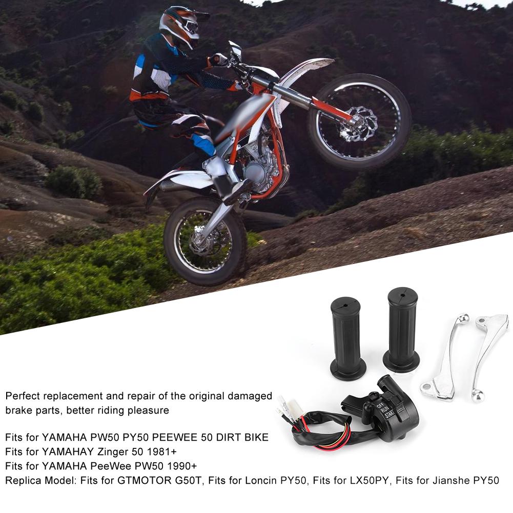 Комплект переключателей дроссельной заслонки мотоцикла, тормозных рычагов, подходит для YAMAHA PW50 PY50 PEEWEE 50 DIRT BIKE
