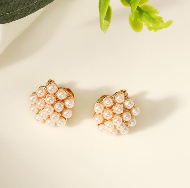 Зажим для ушей без пирсинга, эмалированные серьги, простые модные накладные серьги для женщин