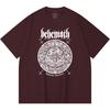 Хлопковая футболка плотностью 230 г/м² 100% Хлопок Heavy Metal Футболка с принтом рок-группы Популярная музыка Унисекс Тяжелая хлопковая футболка