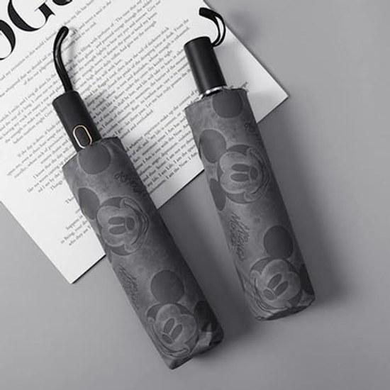 Mickey Mouse character parasol folding umbrella UV cut light-blocking ultraviolet ray blocking lightweight both sunny rainy weather storage pouch gift