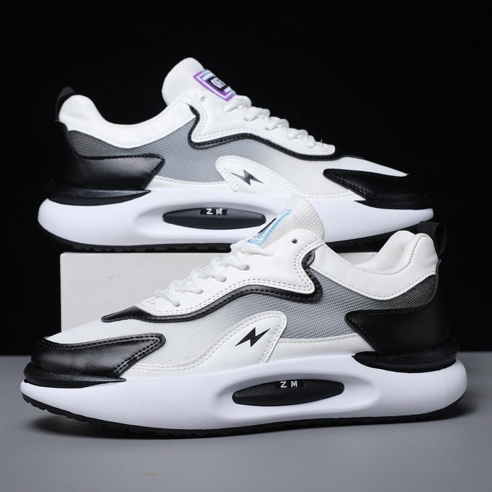 Мужская обувь 2025 новый трендовый бренд повседневная обувь платформа сетка дышащая спортивная износостойкая корейская версия мода студенческая обувь для скейтборда