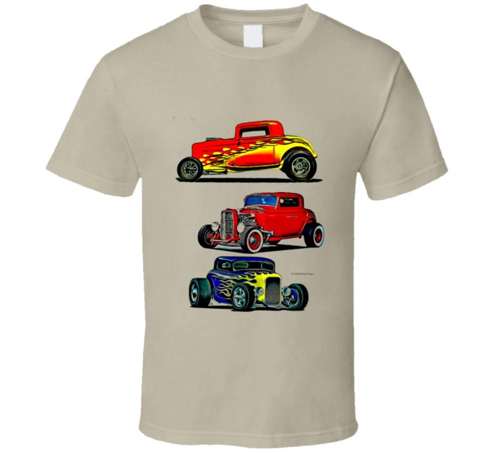 Street Rods Three Hot Rod Coupes Cool Muscle Car Gift T Shirt Mens Kids Womens Boys girls children