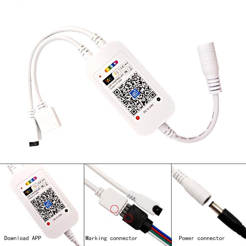 RGB светодиодная лента с управлением через Bluetooth-приложение и музыку для подсветки фона телевизора