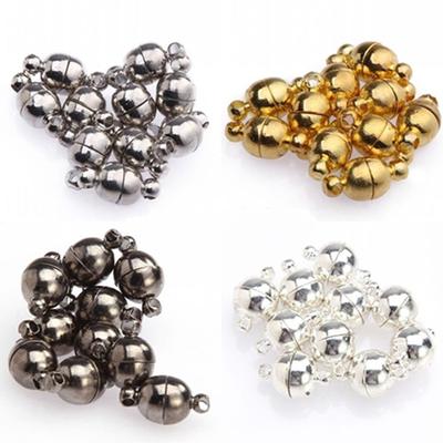 10 шт. 6 мм/8 мм круглые шариковые магнитные застежки DIY All Match ожерелье инструменты