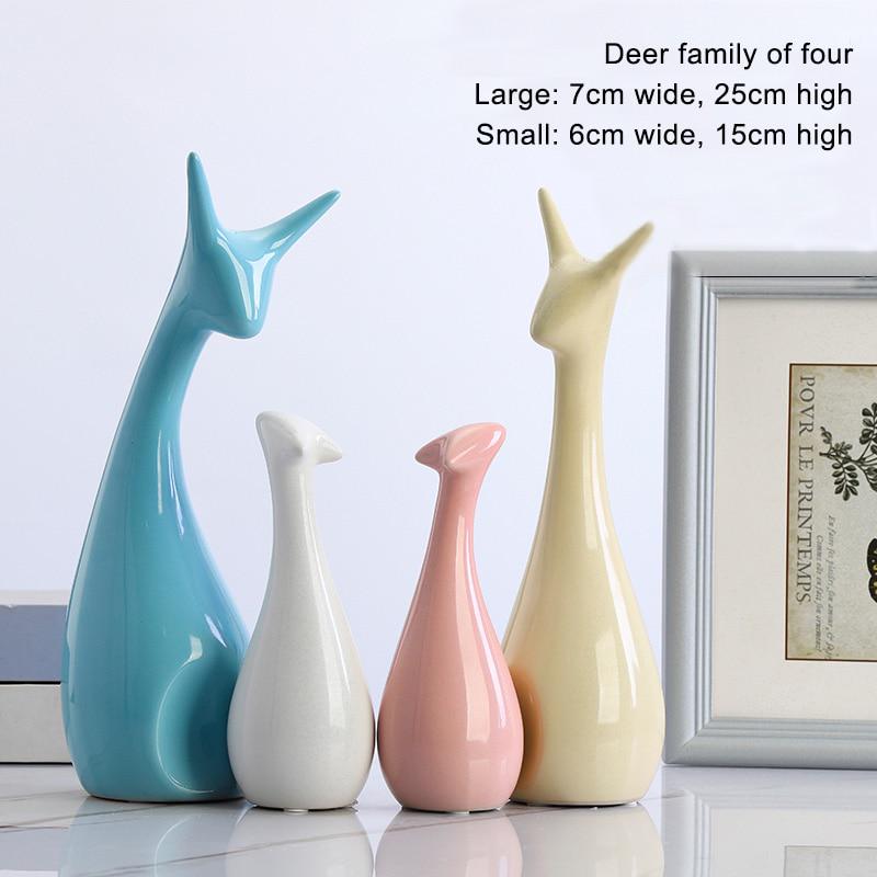 Керамическая фигурка животного, аксессуары для украшения дома, скандинавские ремесленные украшения, хороший выбор в подарок