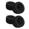 4pcs RC Monster Truck Tires Black Rubber Plastic 12mm Hex RC Accessories for Redcat for HPI for HSP for 1 10