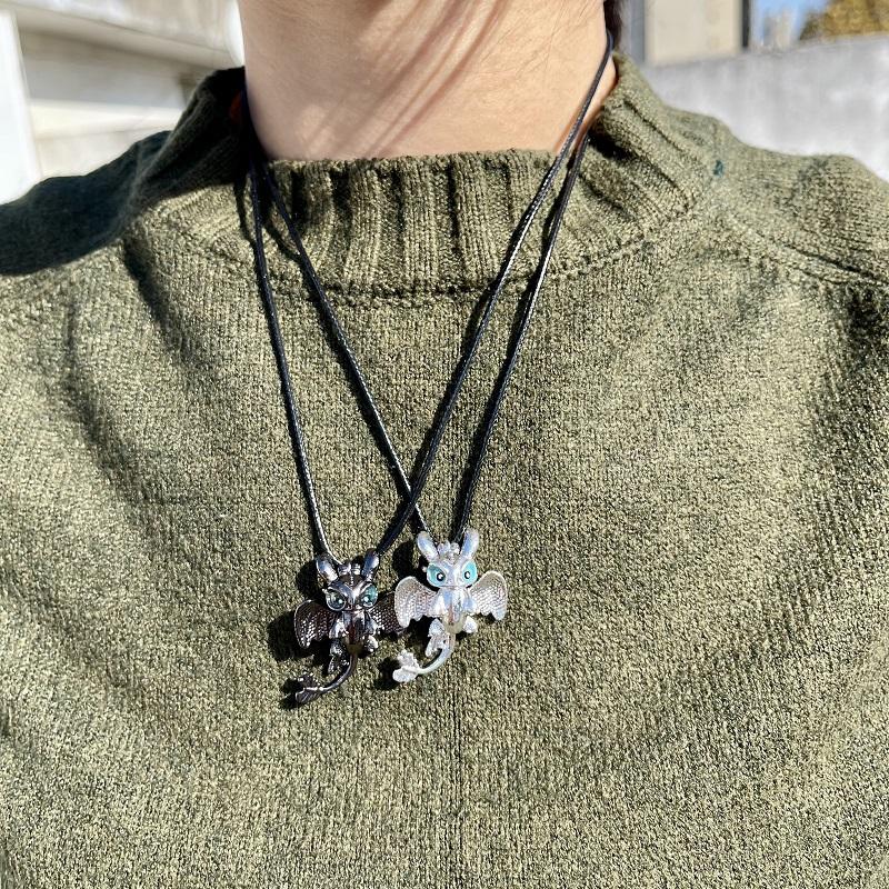 Fashion Cartoon Dragon Pendant Men and Women Cute Couple Party Banquet Gift Necklace Trendy Jewelry Choker Necklace