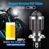 10000Lm H4 LED Motorcycle H6 BA20D LED Motorcycle Headlight Bulbs CSP Lens White Yellow Hi Lo Lamp Scooter Accessories Fog Lights 12V