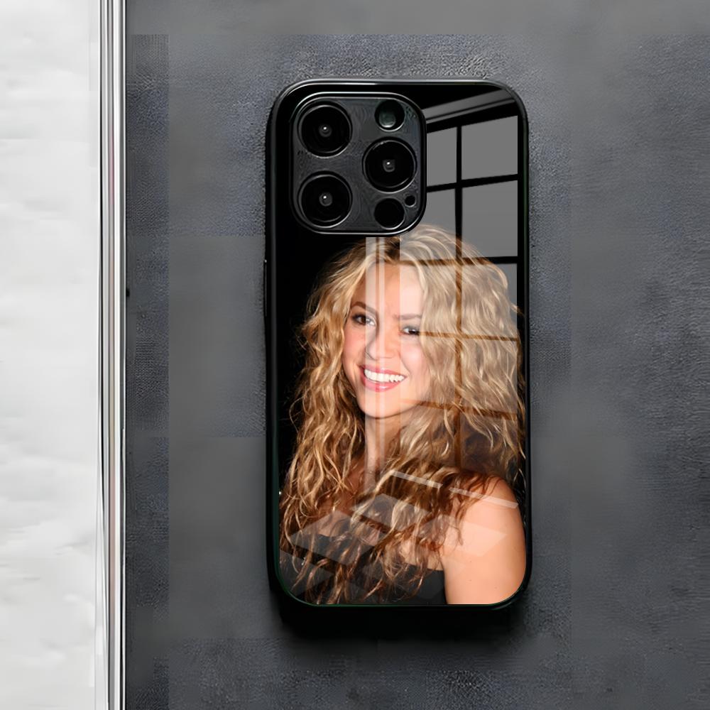 Чехол для телефона Singer Famous S-Shakira для iPhone 17 Air 16 E Pro Max 15 14 13 Mini 12 Pro 11 Max Plus Черная стеклянная крышка