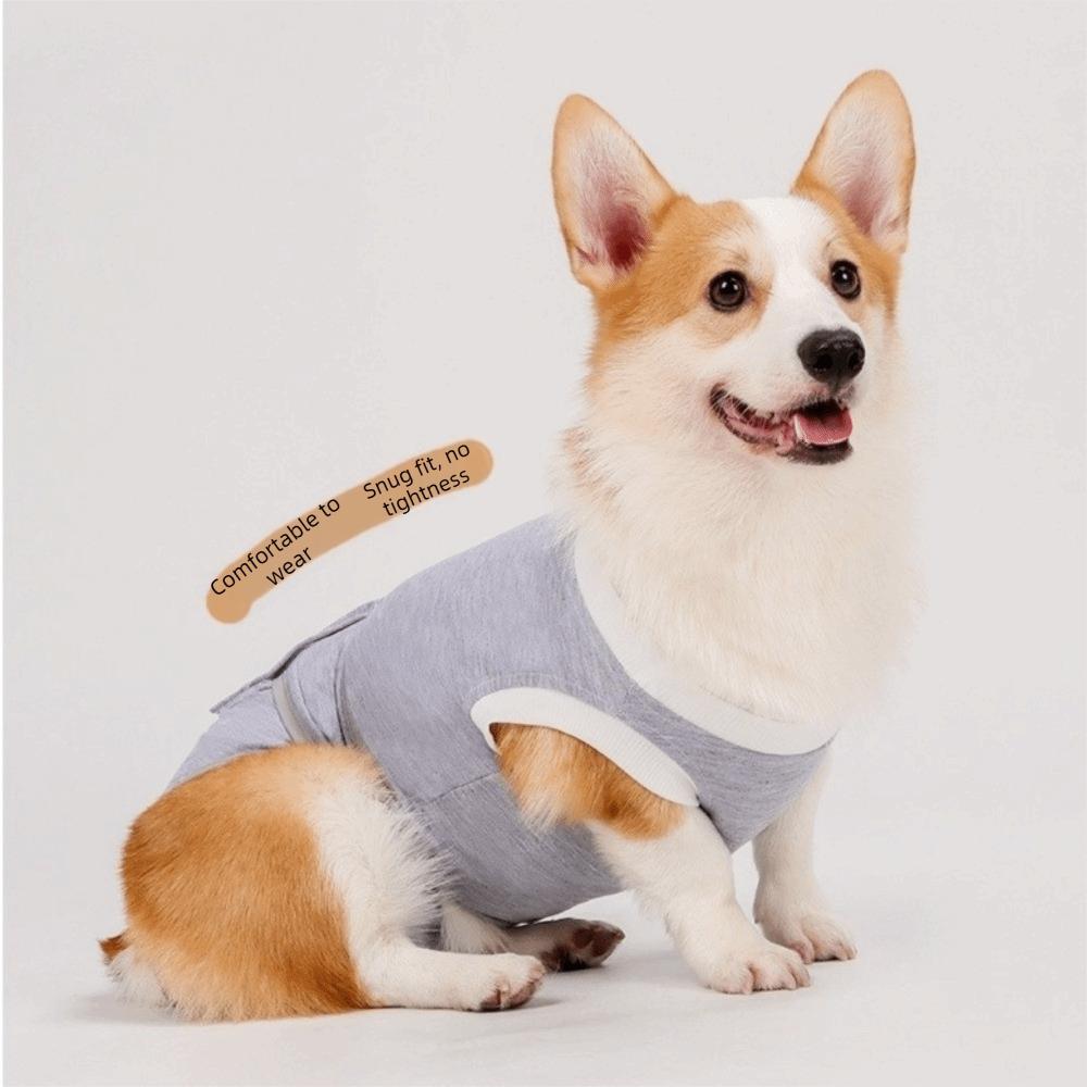 Adjustable Pet Physiological Pants Sleeveless Dog Recovery Suit Postoperative Bodysuit Indoor Use
